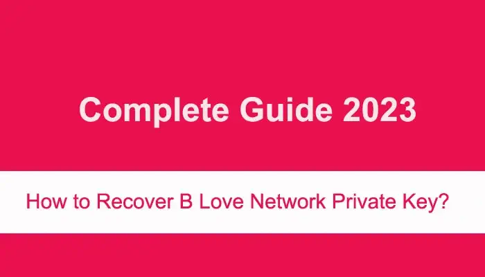B Love Network Private Key Recovery